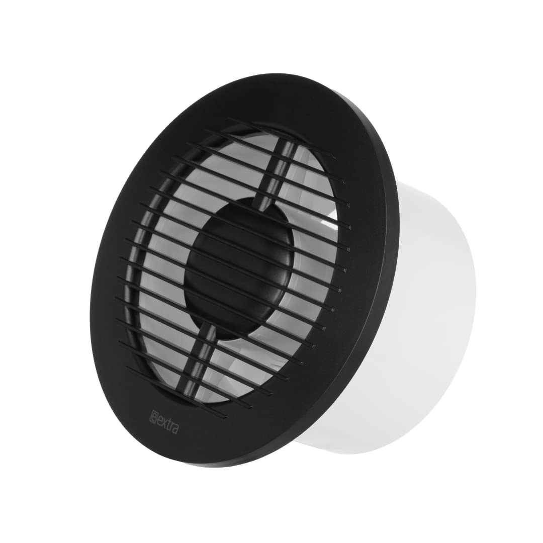EUROPLAST Ø 125mm Bad-Lüfter - Fan zur Belüftung in Bad und WC gegen Feuchtigkeit - Leise Ventilator