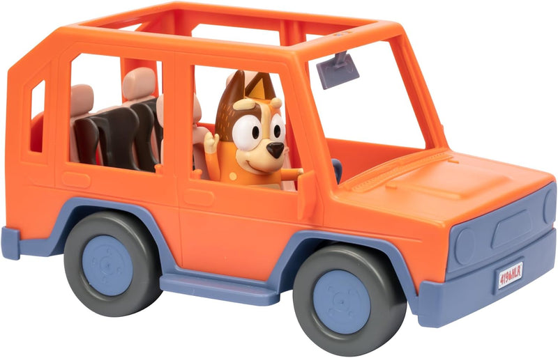 BlueY Heeler-Familienwagen; Ausflug mit Familie Heeler; enthält bewegliche Chilli-Figur; mit offenem