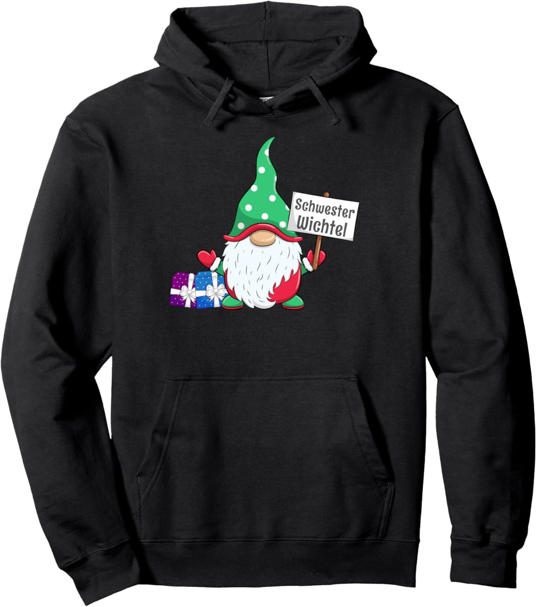 Schwester Wichtel Partnerlook Familien Frauen Weihnachten Pullover Hoodie