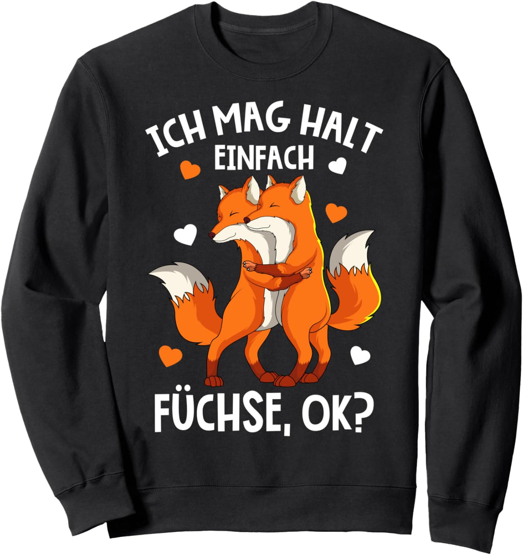 Fuchs Ich mag halt Füchse Mädchen Kinder Damen Sweatshirt