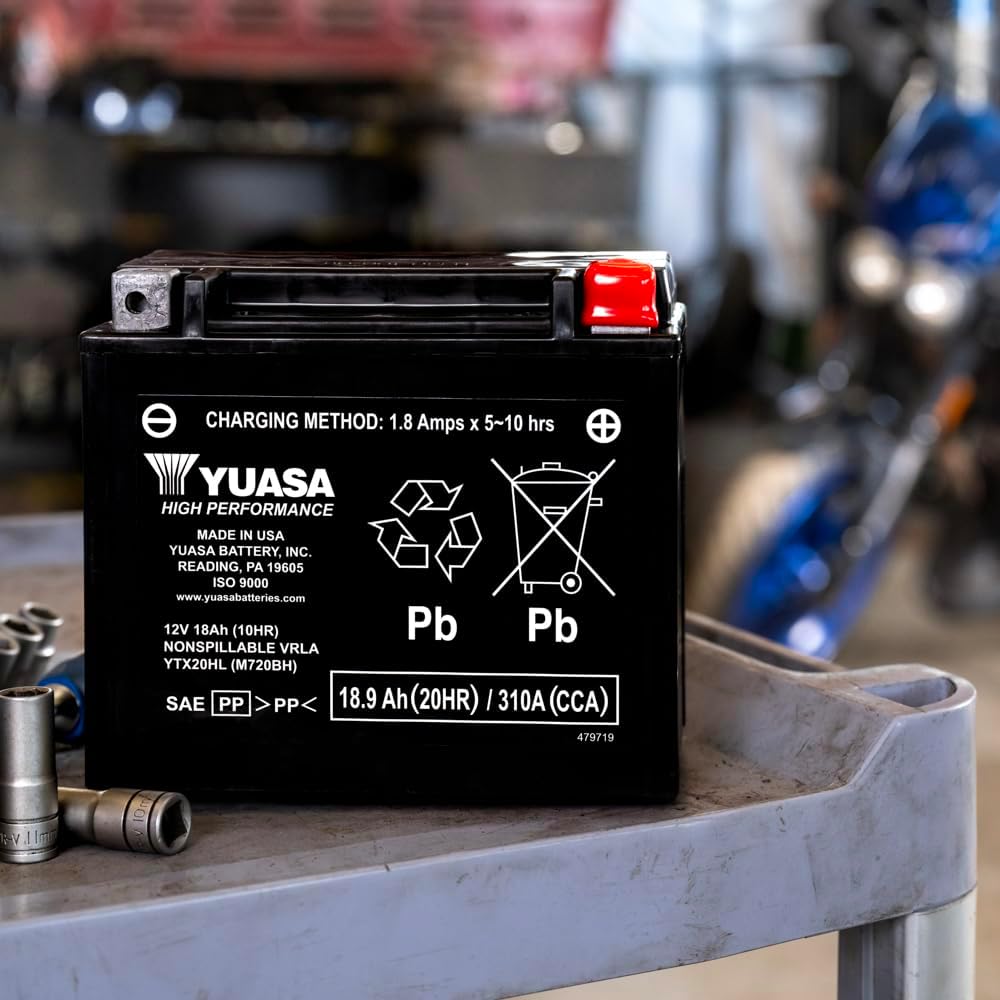 Yuasa YTX20HL-BS (WC) Hochleistungsbatterie, wartungsfrei