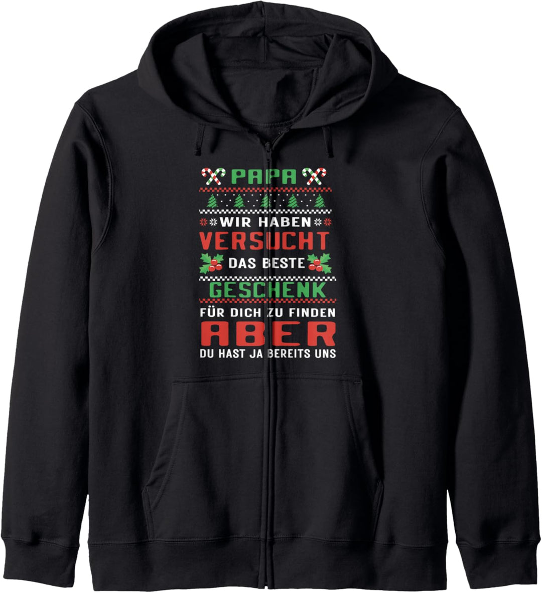 Papa beste Geschenk hast du - Weihnachten Kinder Papa Kapuzenjacke