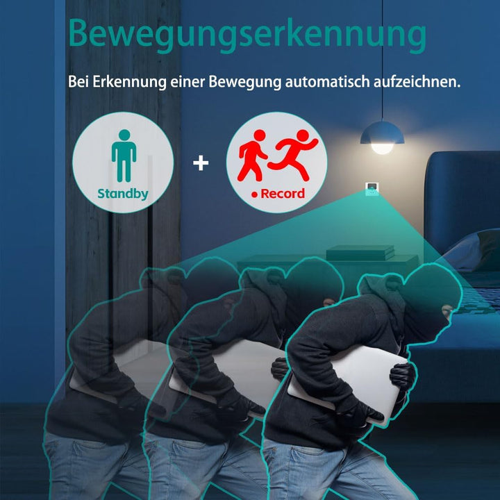 64GB Mini Kameras 1080P Tragbare Kleine Videokamera USB Mini Überwachungskamera mit Infrarot Nachtsi