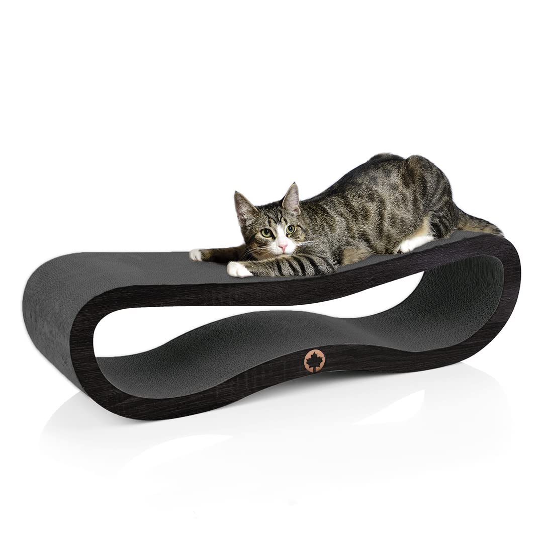 CanadianCat Company | Orbit 2.0 Kratzbrett - Black Edition | Kratzpappe Katzen Lounge in schwarz | c
