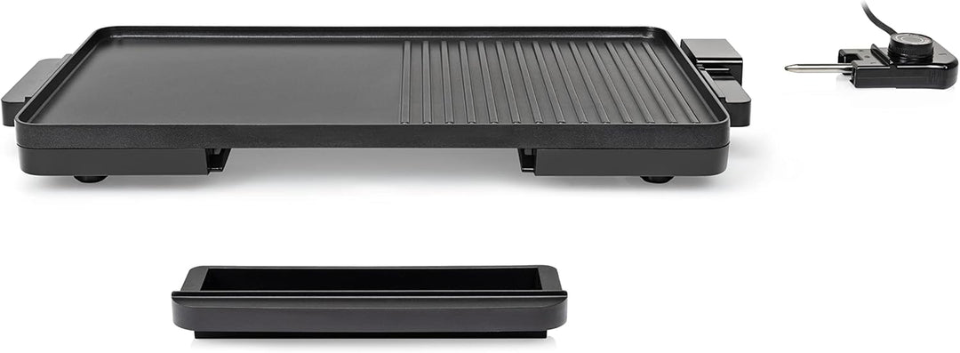 Tristar Tischgrill, 2000 Watt, Antihaftbeschichtung, Fettauffangbehälter, 49 x 27 cm Grillfläche, BP
