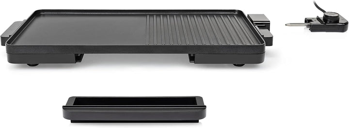 Tristar Tischgrill, 2000 Watt, Antihaftbeschichtung, Fettauffangbehälter, 49 x 27 cm Grillfläche, BP