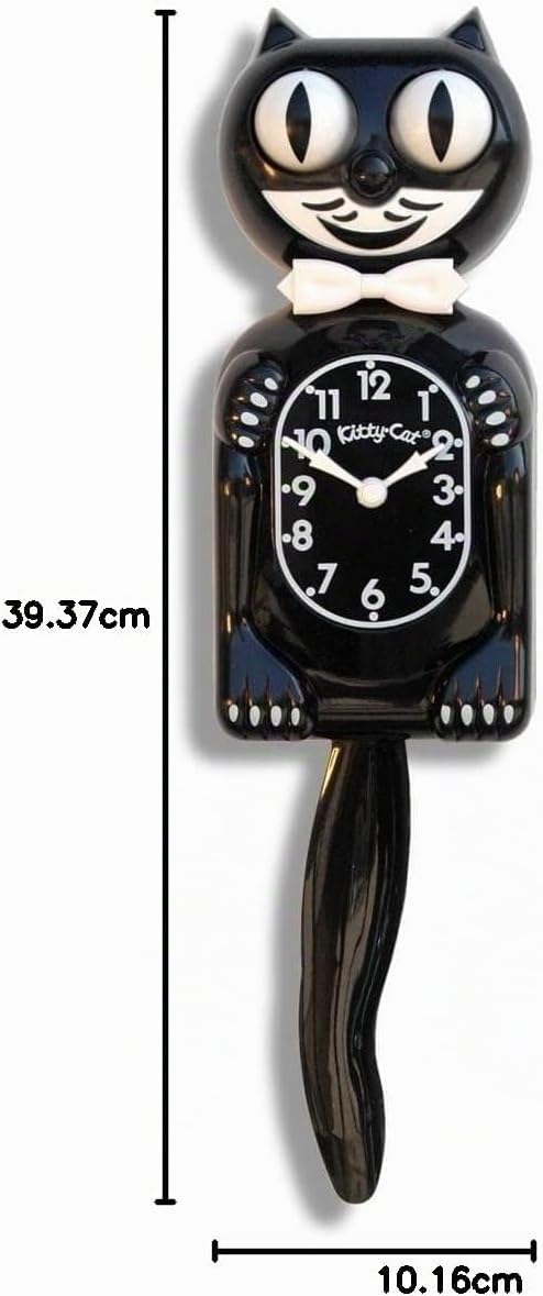 Kit Cat Klock Classic Schwarz-Klein, Schwarz