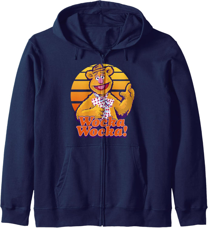 Disney The Muppets Fozzie Bear Wocka Wocka Portrait Kapuzenjacke