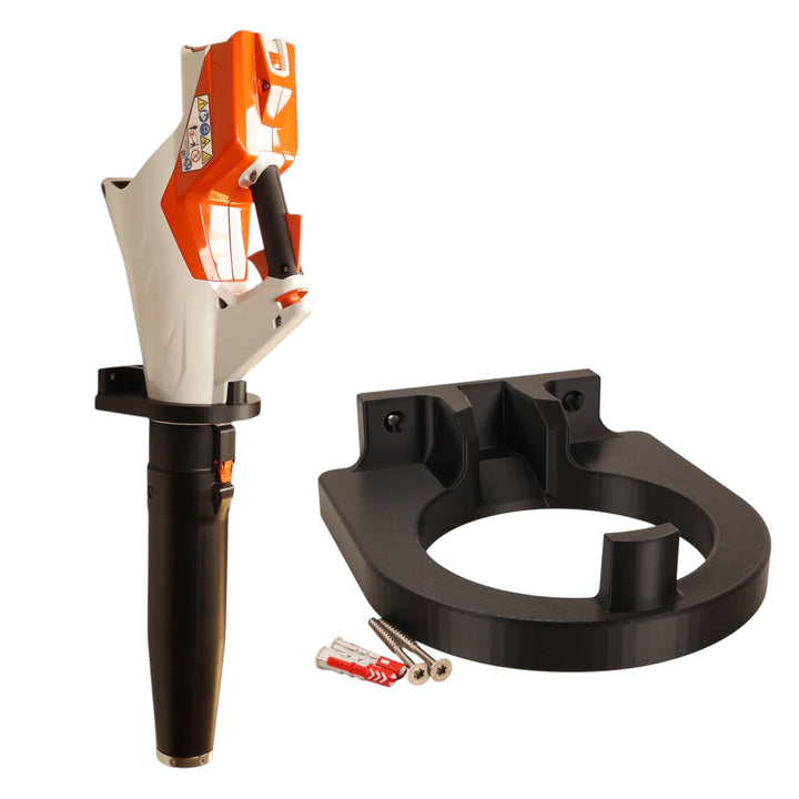 Halterung passend für STIHL BGA 60 Akku Laubbläser AP Wandhalterung | Made in Germany Schwarz, Schwa
