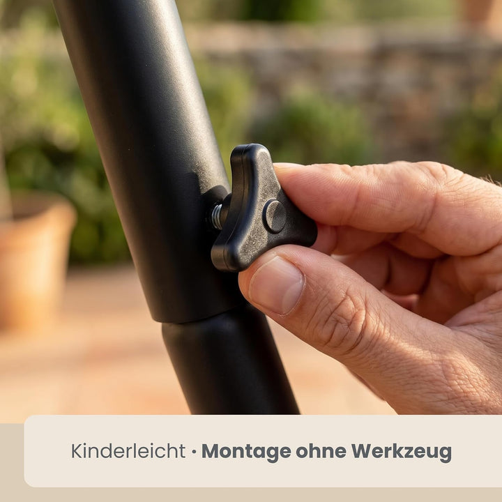 AMANKA Bis 150kg: 210cm Hängesessel Gestell Outdoor - XL Ständer für Hängesessel - Balkon Gestell fü