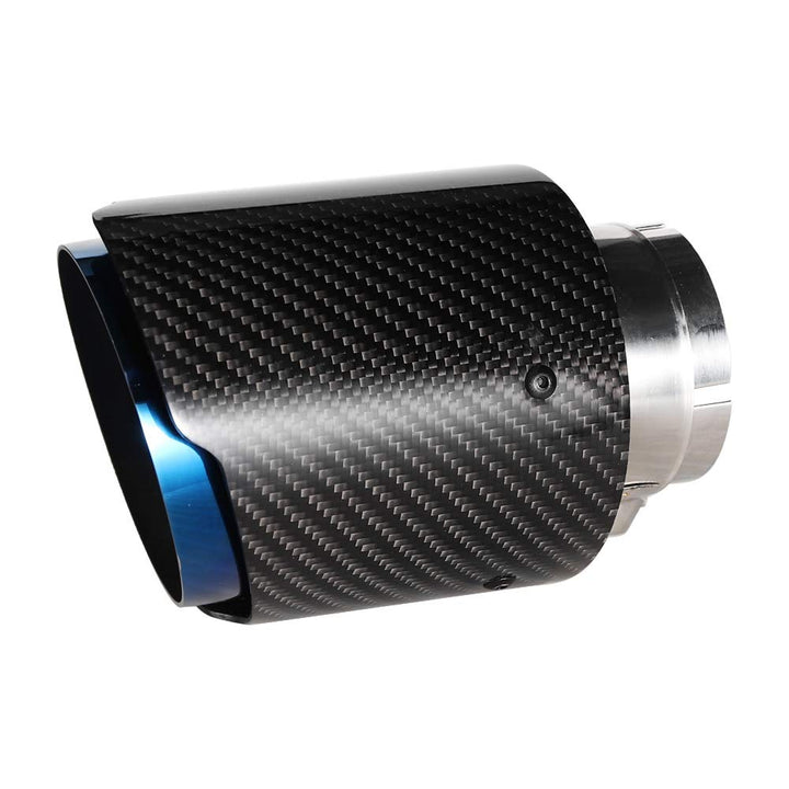 Auto hinten Auspuff blenden schwarz, Carbon Fiber Glossy Auto gerade Auspuffrohr hinten Spitze Schwa