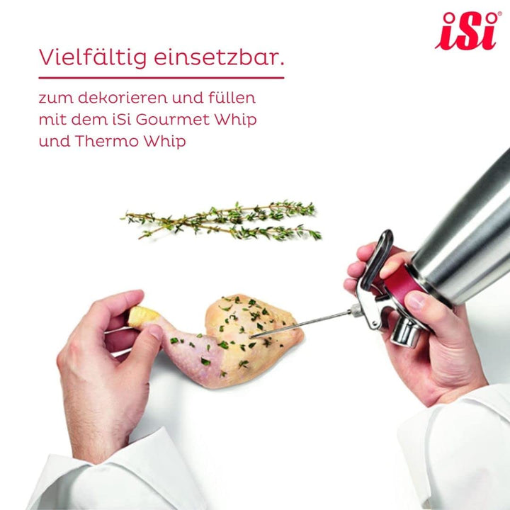 iSi - 2718 Nadeltüllen für Sahnespender - 4er Set Spritztüllen zum Dekorieren, Füllen & Pikieren - s