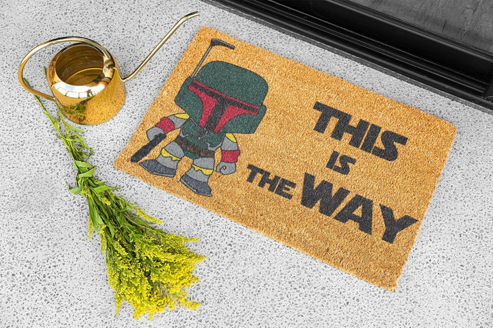 KOKO DOORMATS Fussmatte aussen - Türmatte aussen kokosmatte mit antirutsch PVC - Fussmatte lustig Th