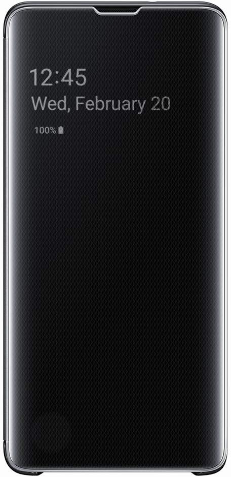 Samsung Clear View Cover für Galaxy S10 Schwarz - 6.1 Zoll, Schwarz