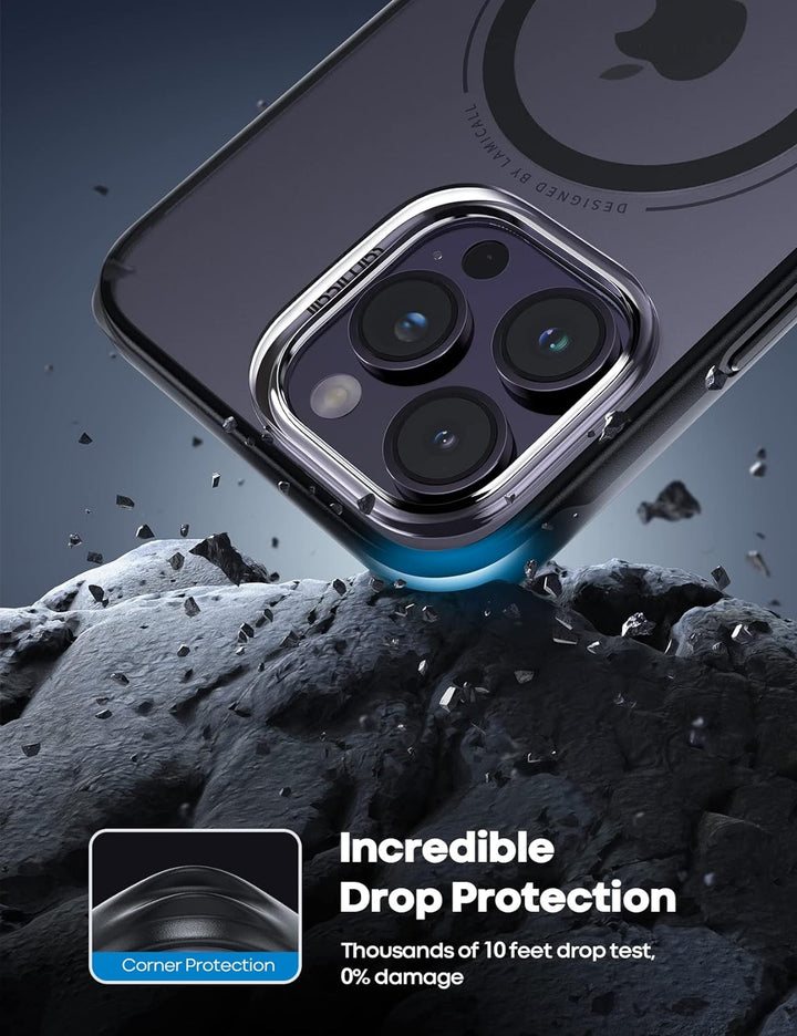 Lamicall iPhone 14 Pro Max Magnetische Hülle für Magsafe - [Upgrade Airbag Schutz] Extrem Dünn Handy