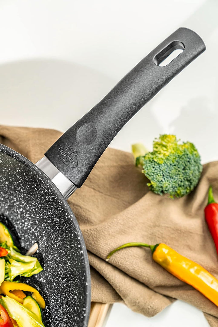 BALLARINI Vipiteno Wok, Bräter antihaftbeschichtet, Wokpfanne induktionsgeeignet, Aluminium, rund, Ø