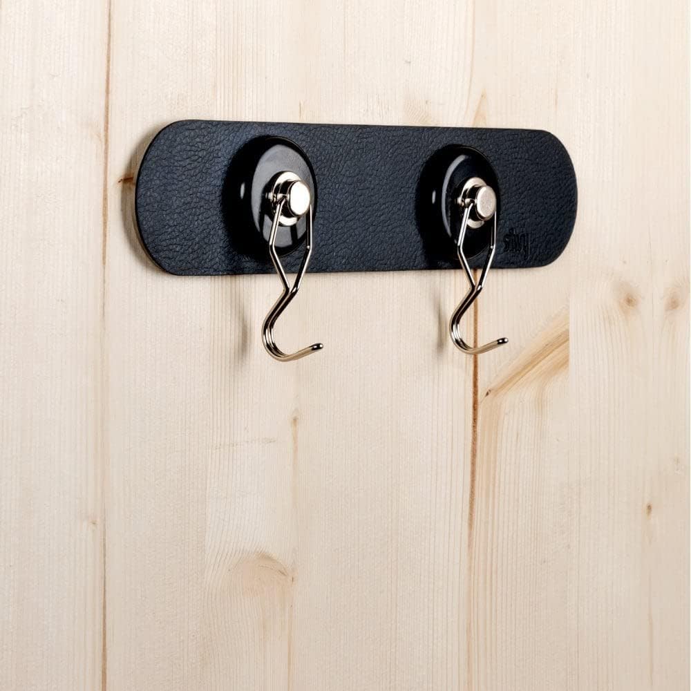 silwy® Metall-Leiste BLACK zum sicheren, platzsparenden Verstauen der Magnet-Gläser (25 cm // small)