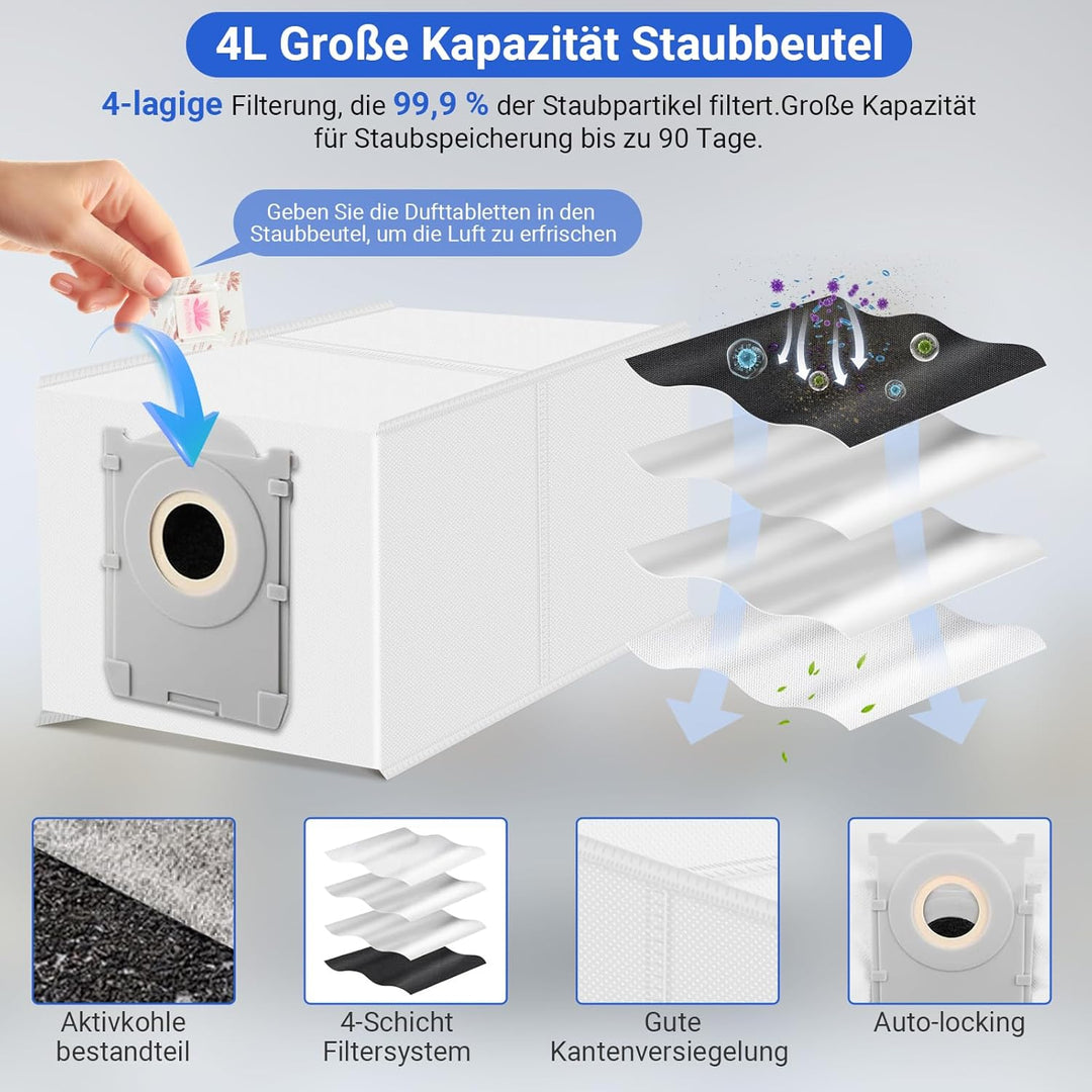 Pure Realm 25 Stück Zubehörset für Ecovacs Deebot T50 Max Pro /T50 Max Pro Omni Gen2,1Hauptbürste,4