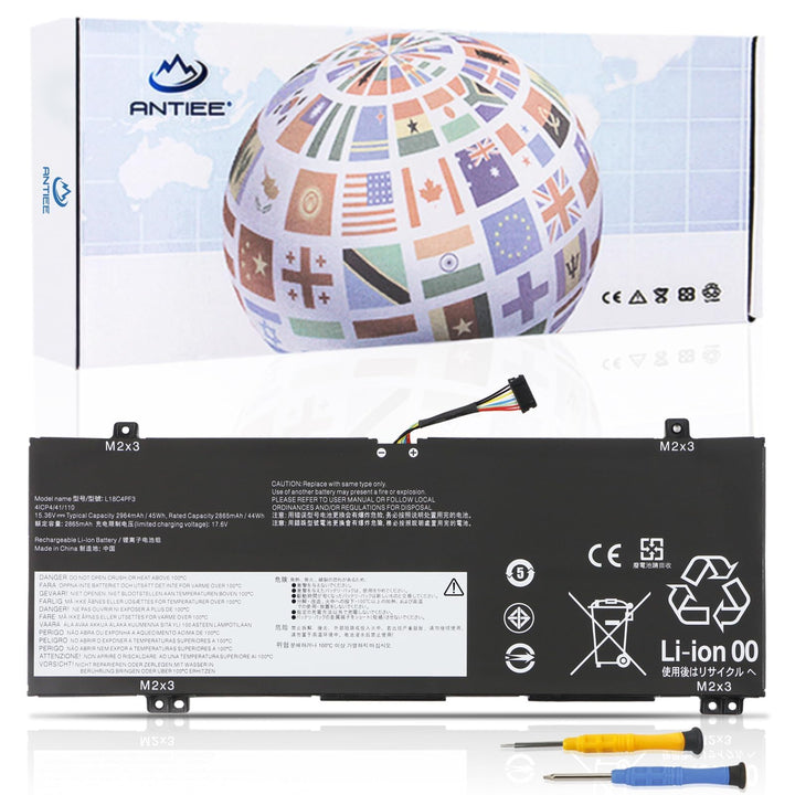 15.36V 45Wh L18C4PF3 L18C4PF4 Laptop Battery Compatible with Lenovo ideapad C340-14API C340-14IML C3