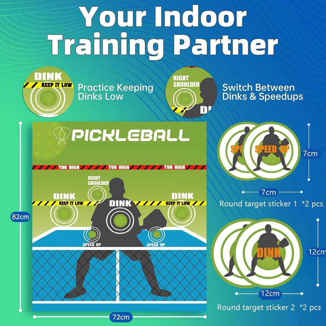Pickleball -Übungsrebounder, Pickleball -Dink -Trainer für Outdoor | Tragbarer Trainer präziser Ziel