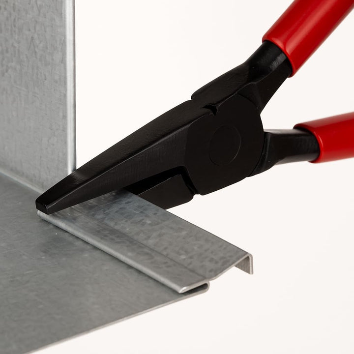 STUBAI FALZZANGE MEDIUM GERADE 20 mm | für feine Arbeiten in engen Bereichen | kurze Bauform 230 mm,