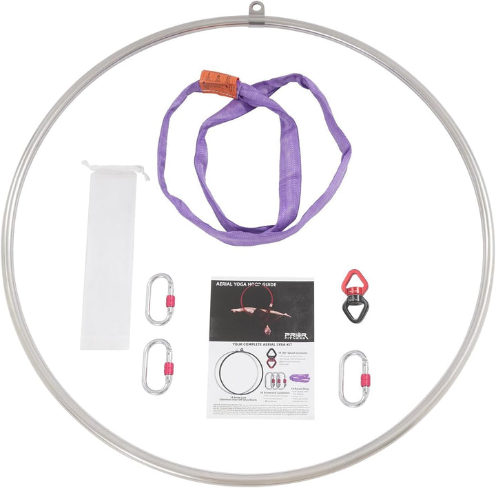 Aerial Hoop Set Einfachpunkt Luftring 95 cm Durchmesser | Einpunkt Hooping Luftakrobatik Ausrüstung,