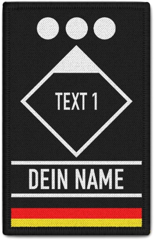 Copytec Patch personalisiert Feuerwehr Taktische Zeichen Zugführer