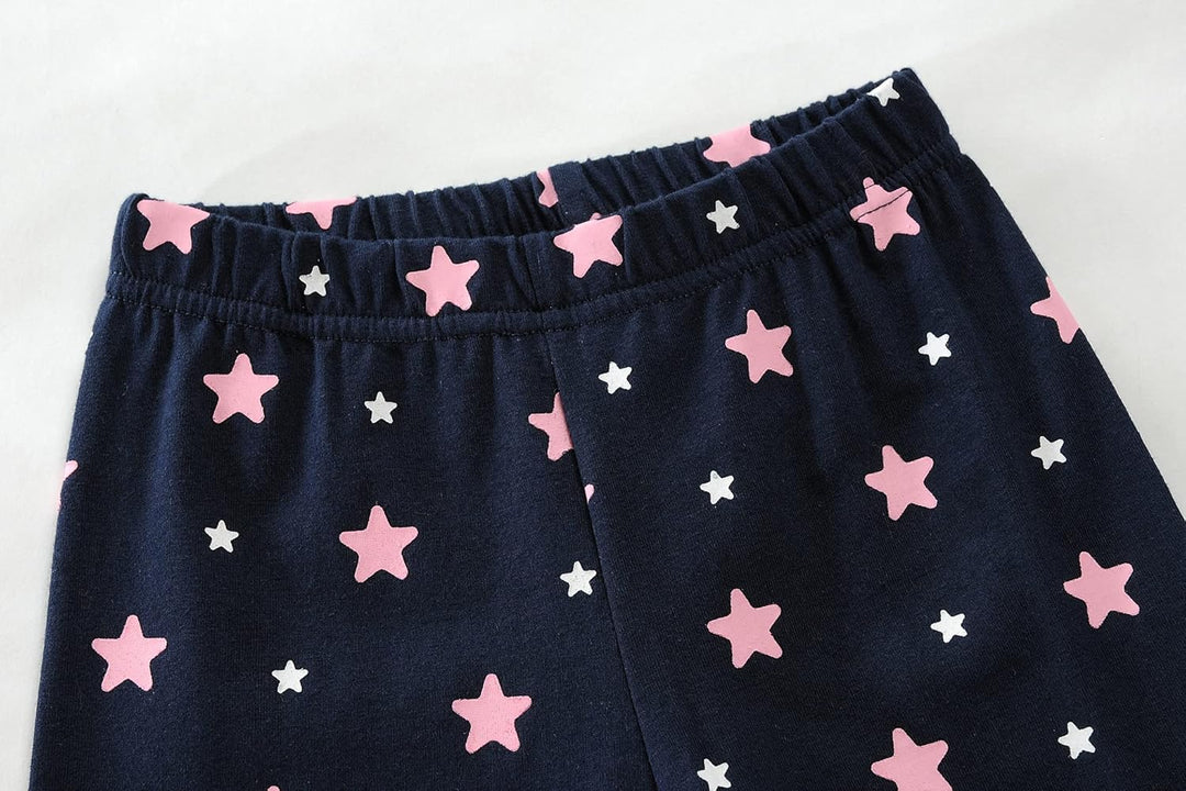 EULLA Kinder Mädchen Schlafanzüge Langarm Baumwolle Winter Pyjama Set Einhorn Prinzessin Dino Hase E