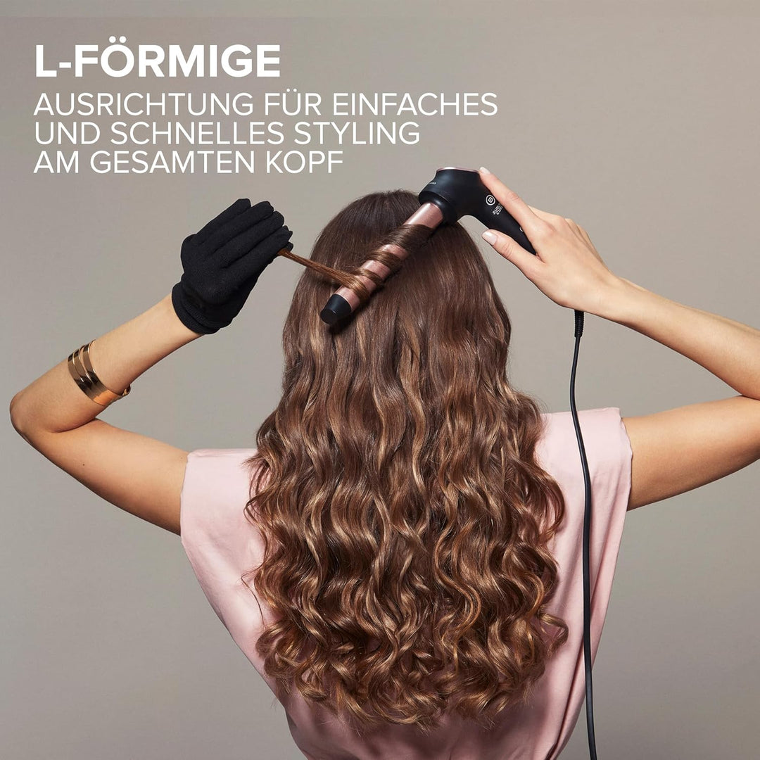 Bellissima Sublime Curls, Lockenstab, 25 mm Durchmesser, Display, 3 Temperaturen, Diamant-Keramik-Be