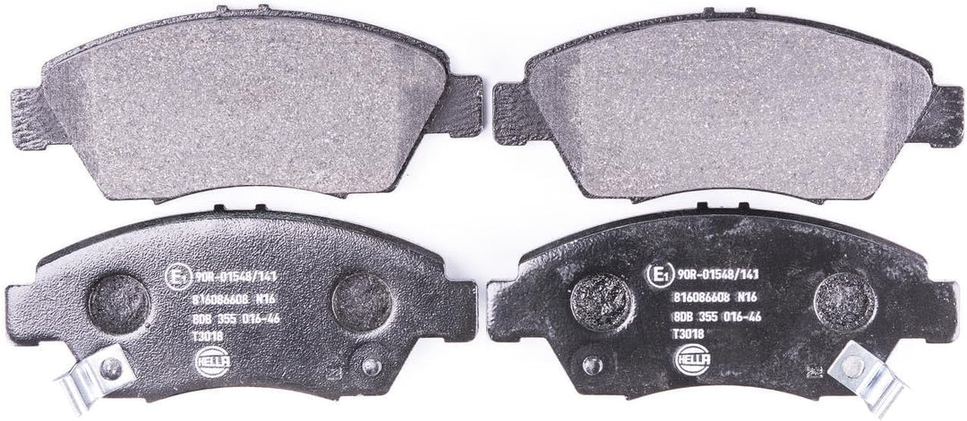 HELLA PAGID 8DB 355 016-461 Bremsbelagsatz - T3018 - Dicke/Stärke: 17.3mm - Bremssystem: Akebono - m