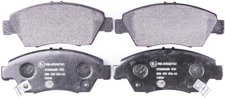 HELLA PAGID 8DB 355 016-461 Bremsbelagsatz - T3018 - Dicke/Stärke: 17.3mm - Bremssystem: Akebono - m