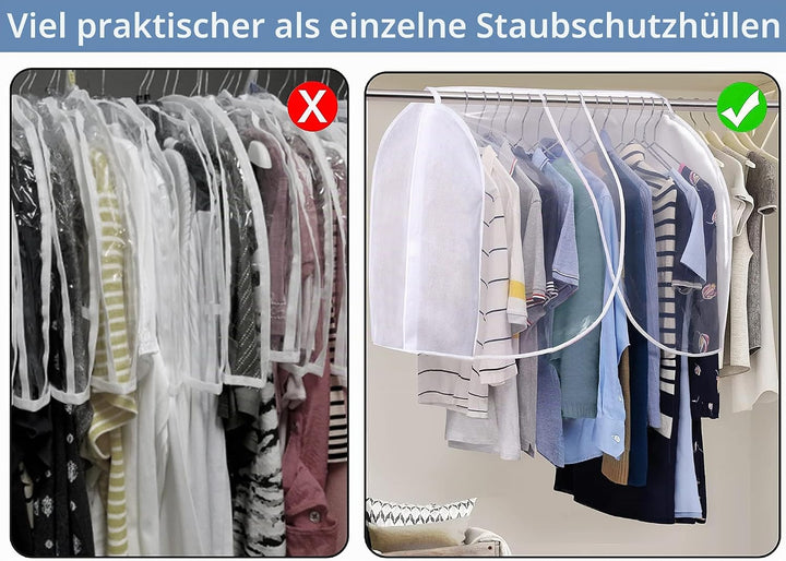 SLEEPING LAMB Hängende Schrankabdeckung für Aufbewahrung staubdichte Schulterabdeckung Kleiderschutz