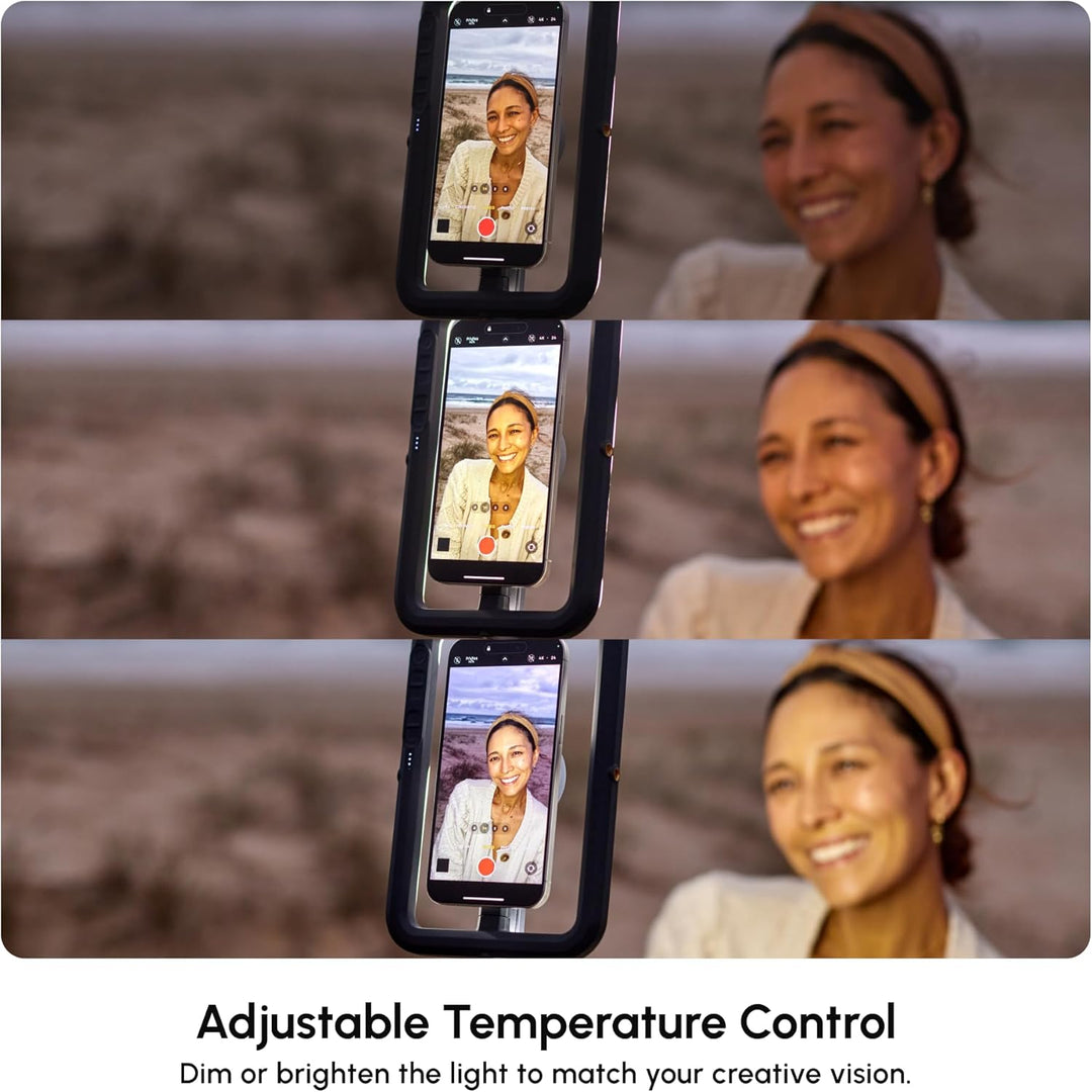 ShiftCam SnapStudio Light - LED-Magnetringlicht mit regelbarer Helligkeit, regelbarer Temperatur, US
