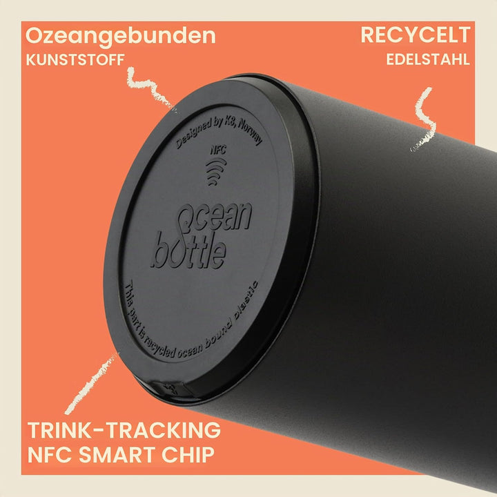 Ocean Bottle - Thermosflasche aus recyceltem Edelstahl - umweltfreundlich &amp; wiederverwendbar - Pechs