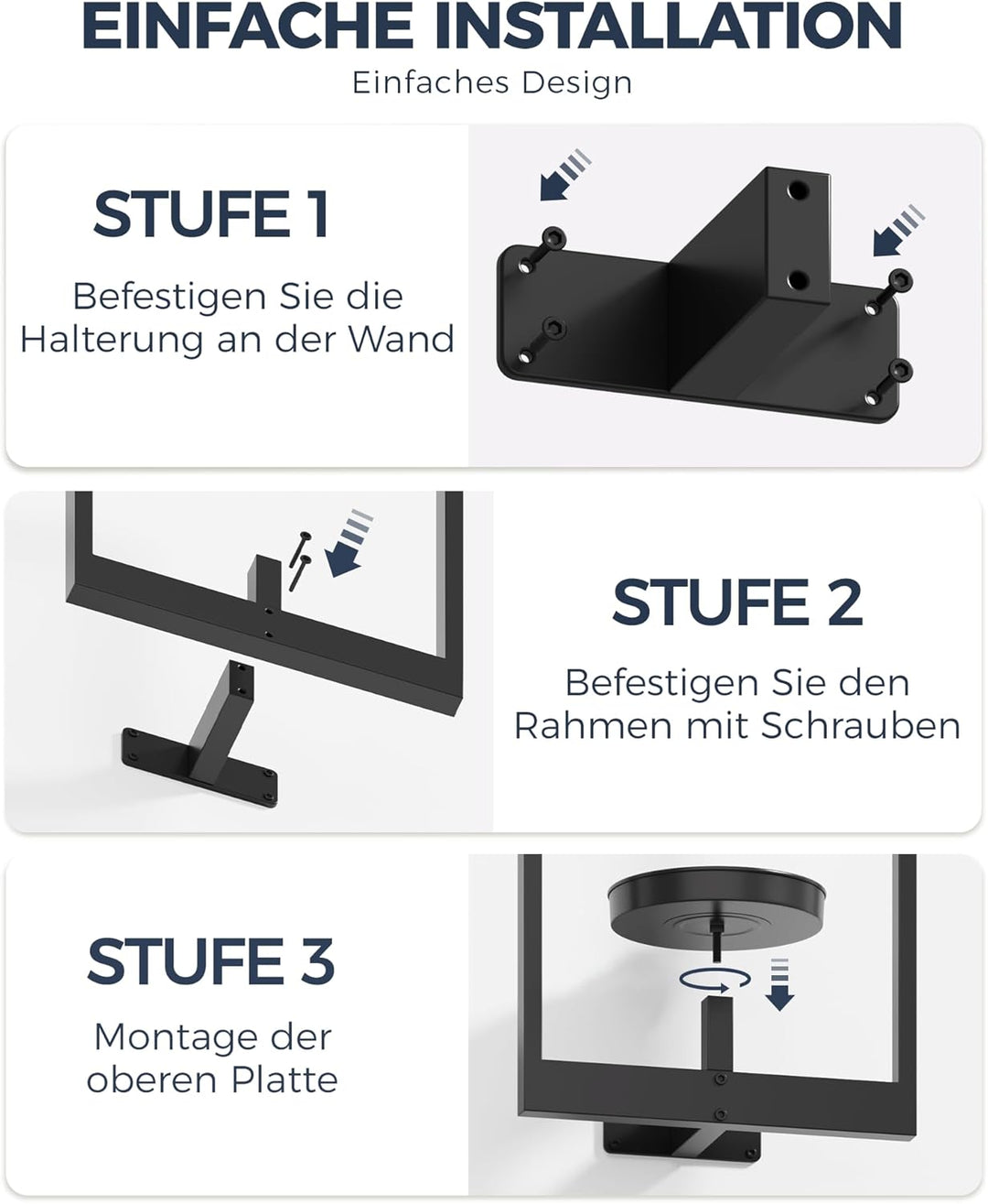 Bamworld Wandbehang Pflanzgefässe für Zimmerpflanzen 3 Set Wand Blumenständer Moderner Pflanzenständ