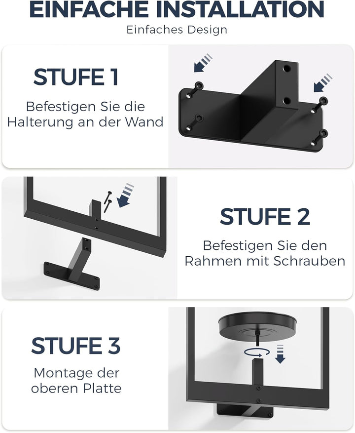 Bamworld Wandbehang Pflanzgefässe für Zimmerpflanzen 3 Set Wand Blumenständer Moderner Pflanzenständ