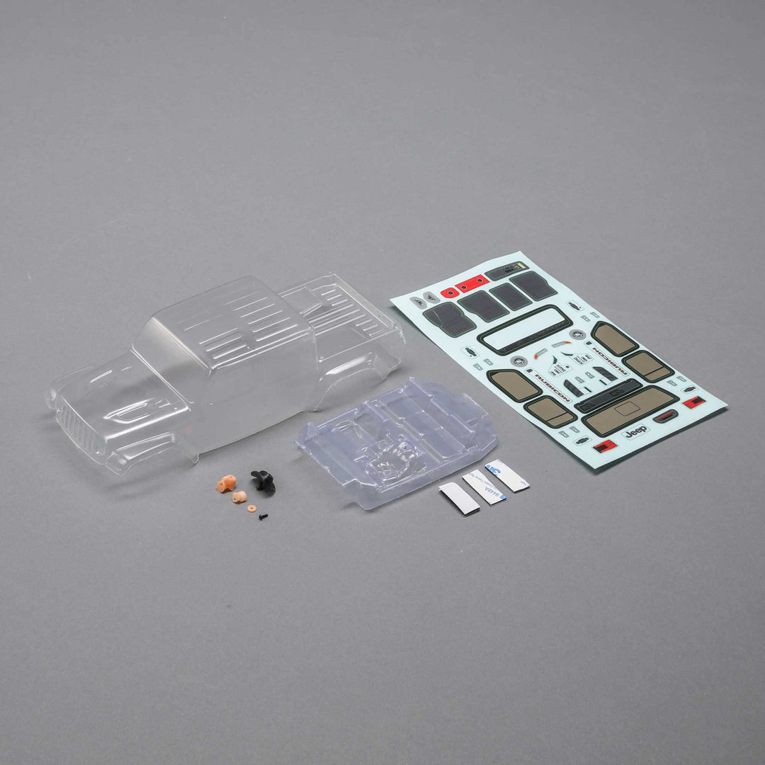 Axial AXI200005 Body Set, Clear: SCX24 Jeep JT Gladiator, Grey/Silver