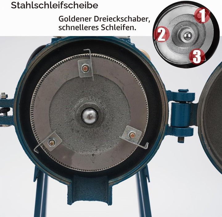 Maismühle 50-75 kg/h 2200W Elektrische-Schrotmühle, industrielle Zerkleinerer für Getreide Pfeffer S