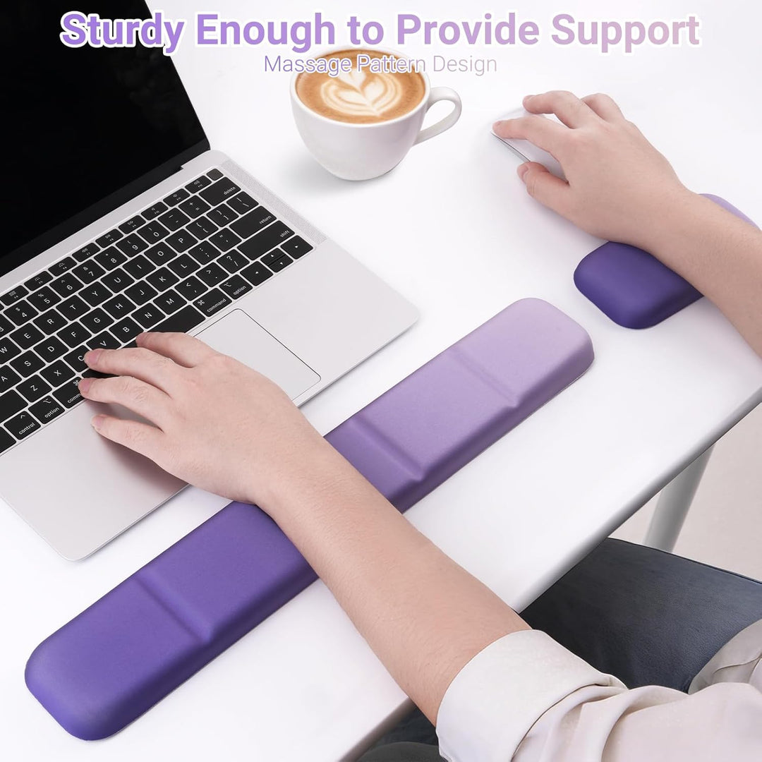 MOSISO Handballenauflage, Ergonomische Wrist Rest zur Entlastung Des Handgelenks mit PU Leder Memory