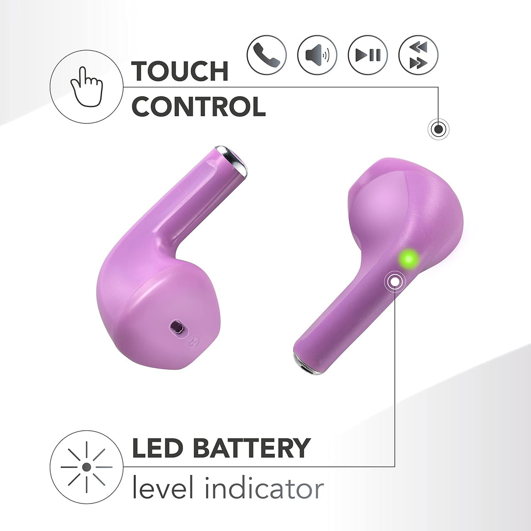 Music Sound | Swag - Kabelloses Kapsel-Headset - Wiedergabezeit bis 20 Stunden - Bluetooth - Bratsch