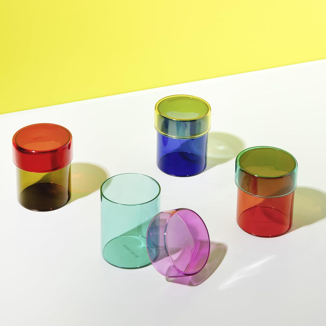 Remember Glasdosen-Set Cosima - 4tlg.-Set aus Glas - H 9 cm, Ø 7,5 cm