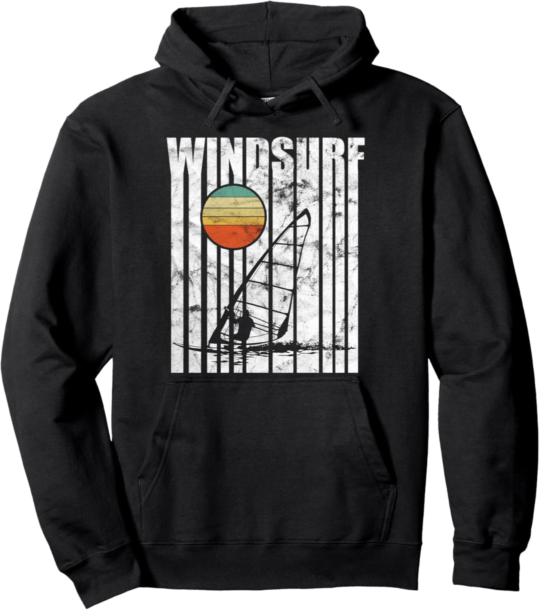 Vintage Windsurf Hobby Geschenk Vintage Windsurfing Pullover Hoodie