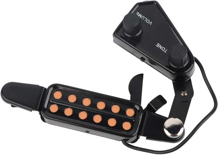Magnetischer Tonabnehmer mit 12 Schalllöchern, Gitarren-Tonabnehmer, Akustikgitarren-Tonabnehmer, Gi