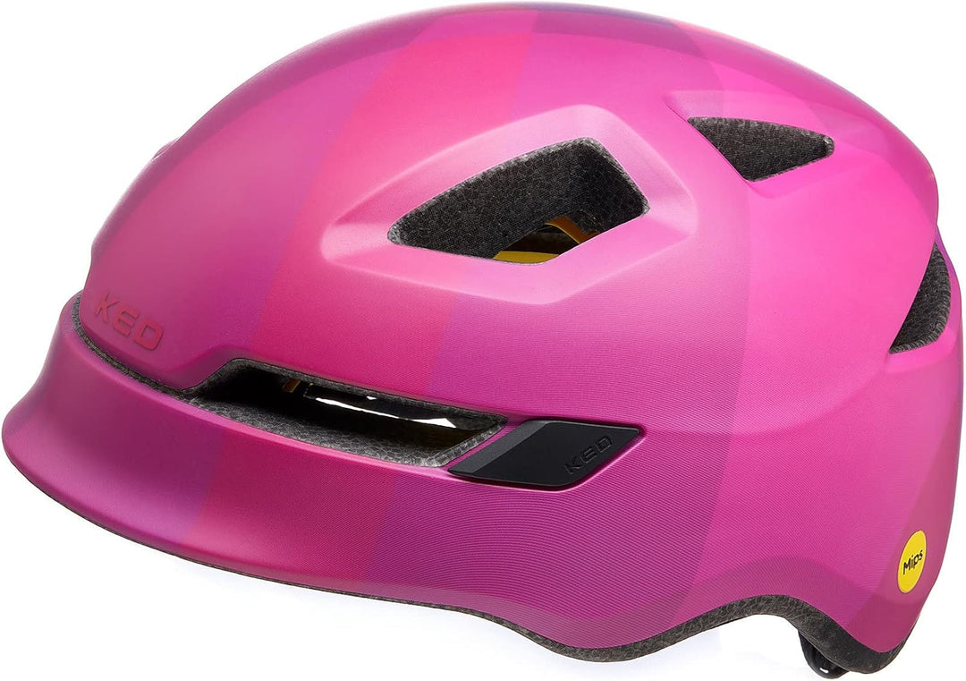 KED Pop MIPS Kinder Fahrrad Helm schwarz/weiss 2023 Pink M (52-56cm), Pink M (52-56cm)