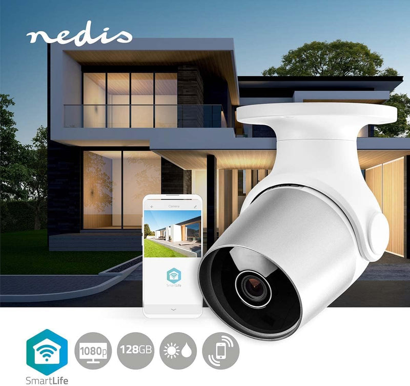 NEDIS Smartlife Aussenkamera | Wi-Fi | Full HD 1080p | IP65 | Cloud/microSD (not enthalten) | 12 VDC