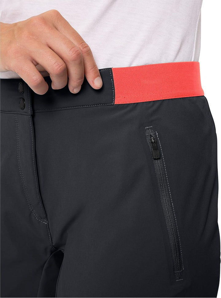 VAUDE Hosen Women's Scopi LW Shorts II 36 Black/Vibrant Coral, 36 Black/Vibrant Coral