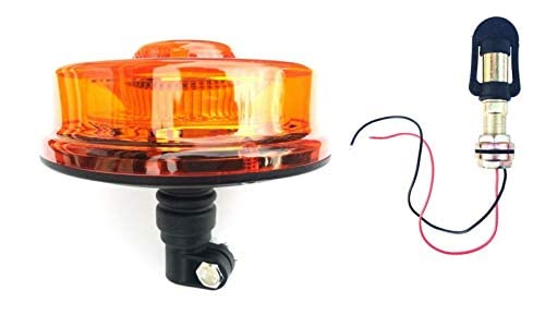 MelTruck® Rundumleuchte Warnleuchte 48 LED 12V 24V E9 R65 R10 flex mit Aufsteckrohr