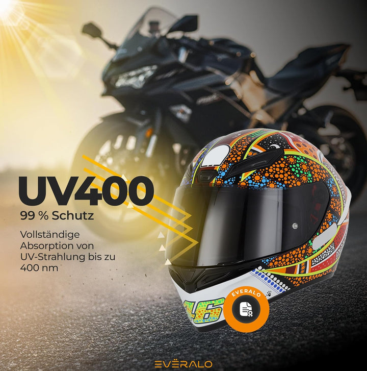 Everalo Kompatibel mit Agv K1 Visier - K3sv - K5 - K5s - K1s - S4sv - Horizon - Skyline - Strada - S