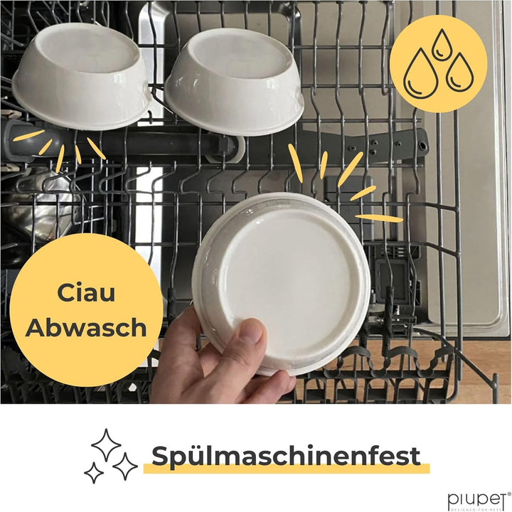 PiuPet® Katzennapf 3er Set I 250ml I Spülmaschinenfest I Erhöhte Futternäpfe für Katzen &amp; kleine Hun