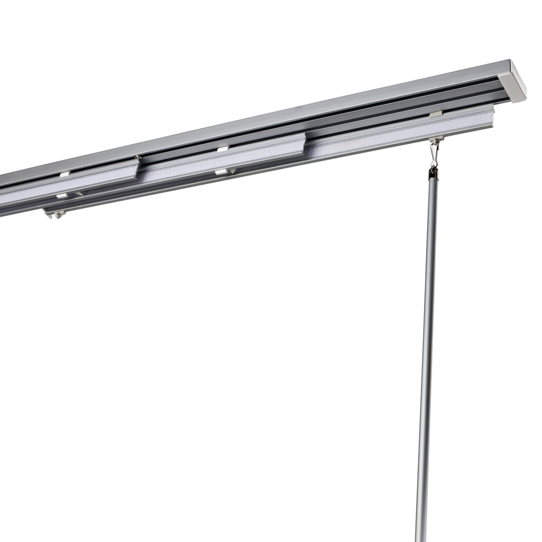 LIEDECO Set: Flächenvorhangschiene Aluminium, 3-läufig, inkl. Paneelwagen LÄN... LÄNGE 260 CM, LÄNGE